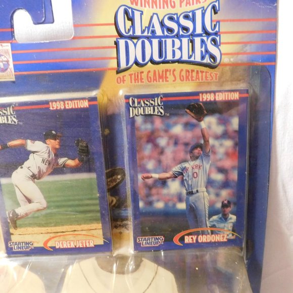 Kenner Starting Lineup Classic Doubles Derek Jeter and Rey Ordonez 1998 MLB - Picture 2 of 11